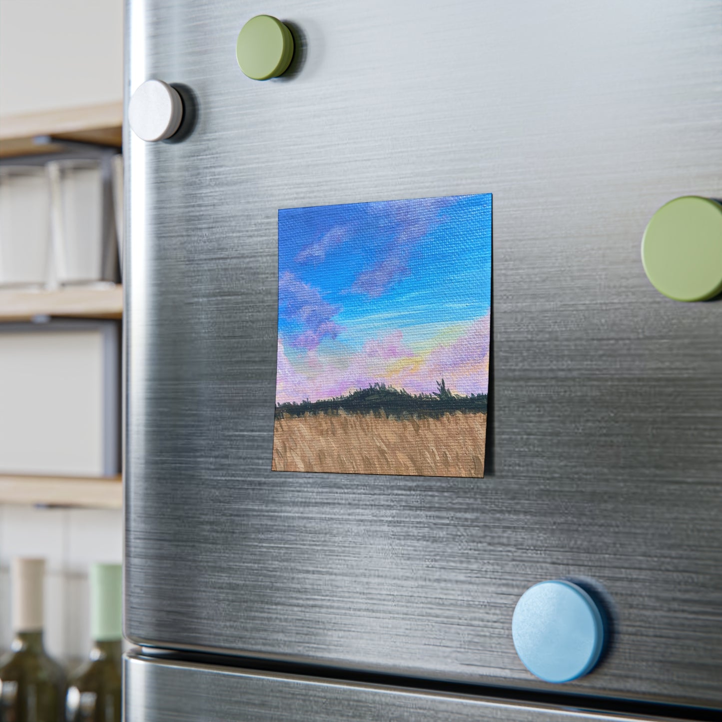 Scenic Field Painting Post-it Note Pads | Artistic Sticky Notes for Organization, Gifts, Office Decor, Home, & Study