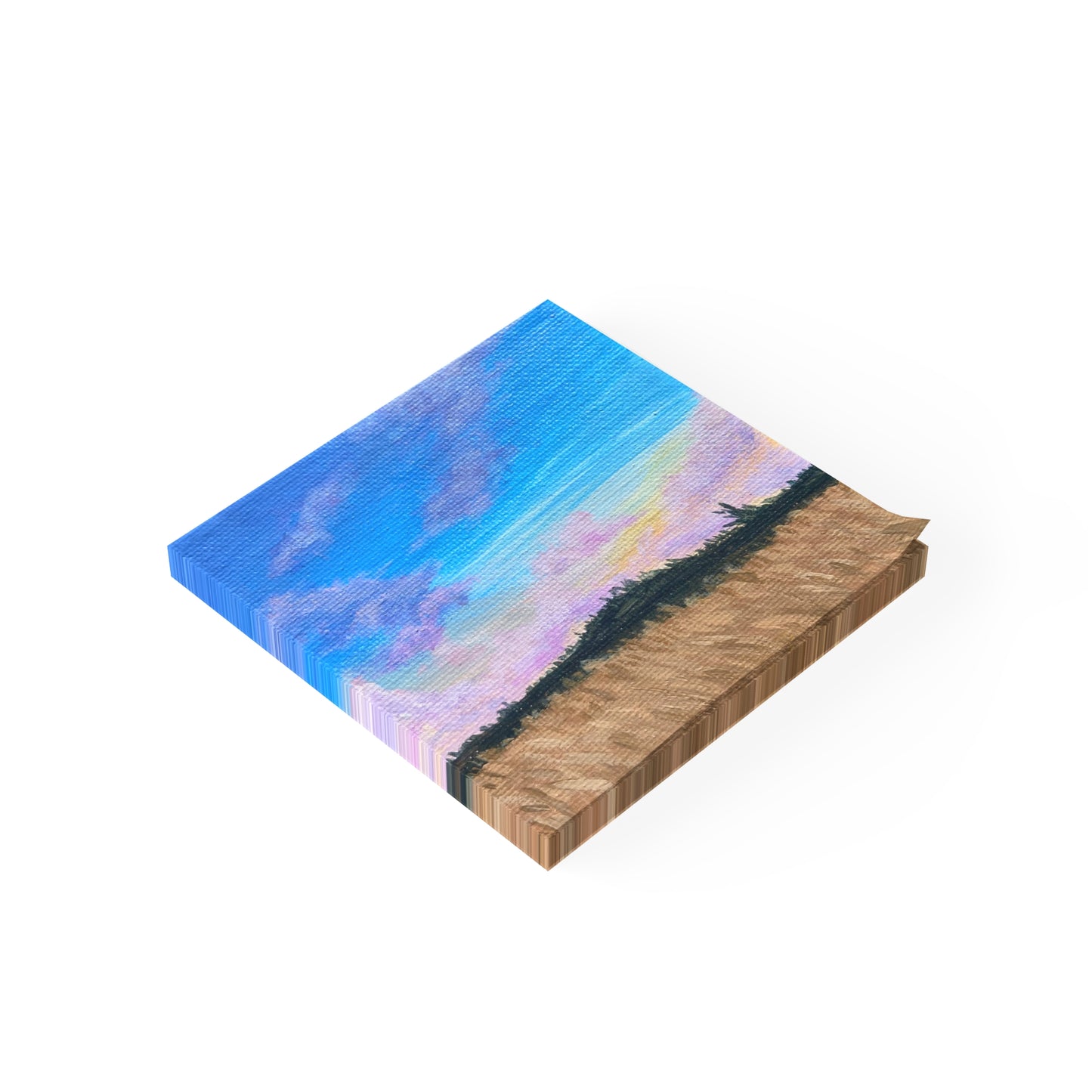 Scenic Field Painting Post-it Note Pads | Artistic Sticky Notes for Organization, Gifts, Office Decor, Home, & Study