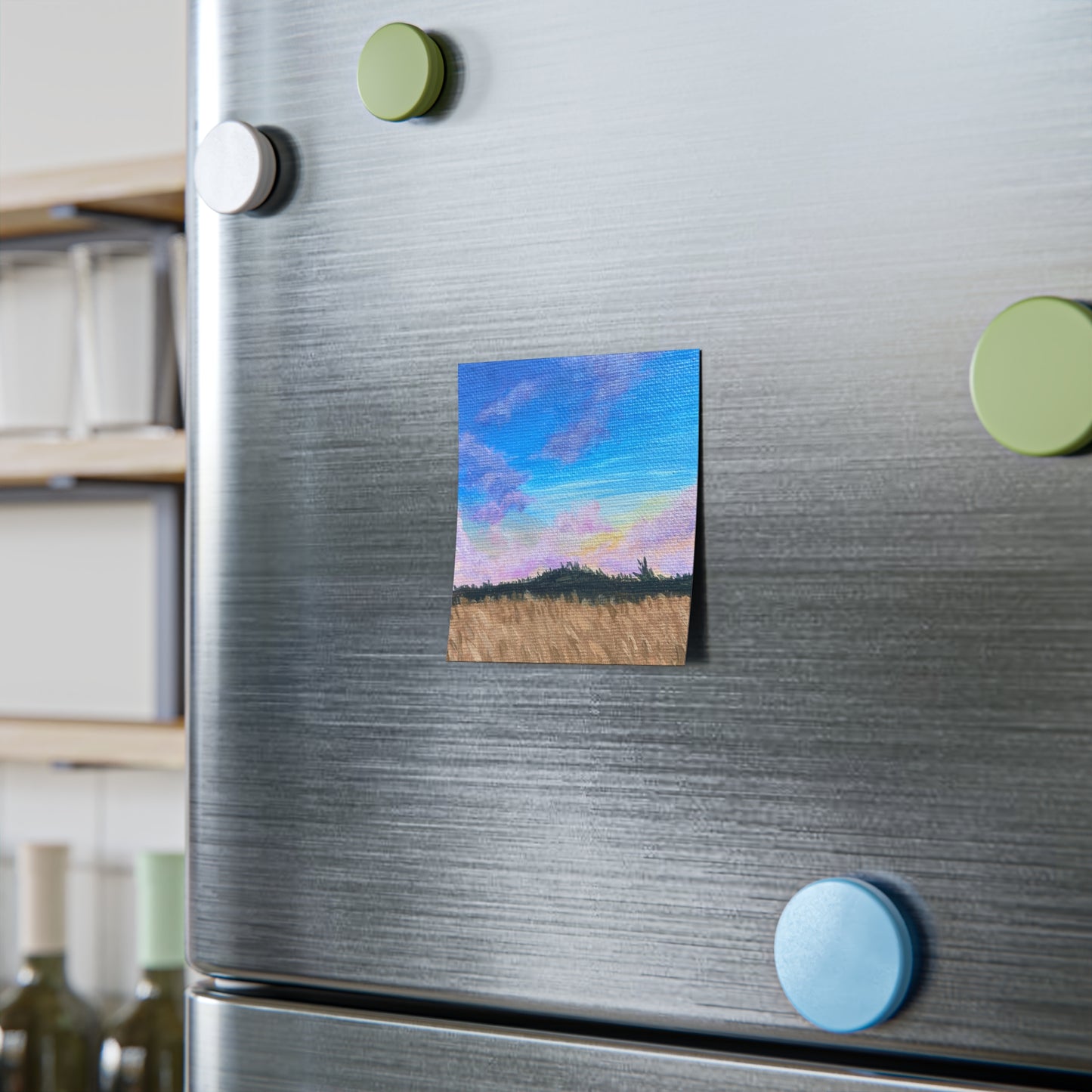 Scenic Field Painting Post-it Note Pads | Artistic Sticky Notes for Organization, Gifts, Office Decor, Home, & Study