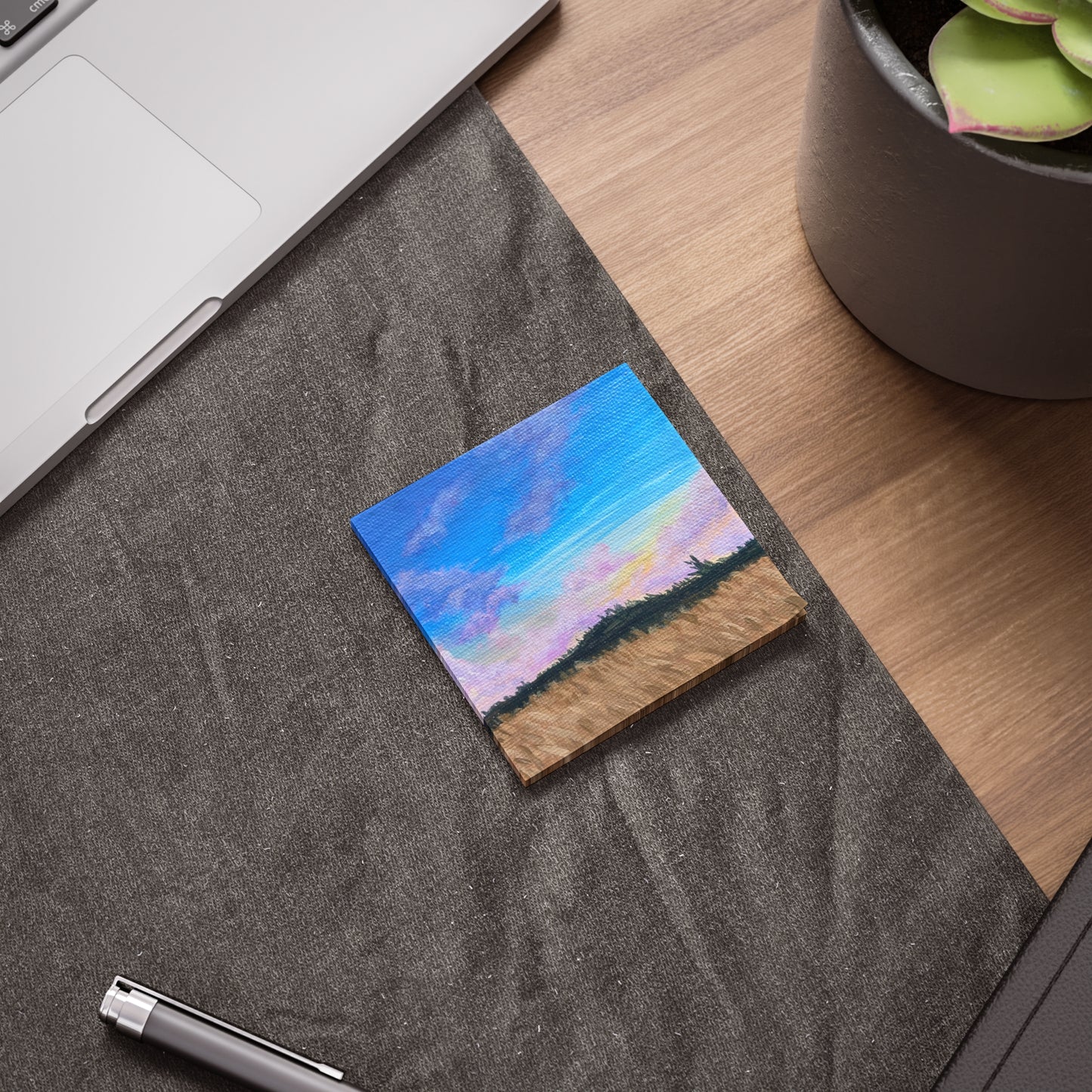 Scenic Field Painting Post-it Note Pads | Artistic Sticky Notes for Organization, Gifts, Office Decor, Home, & Study